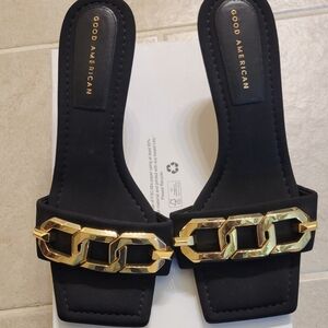 Good American Slide Sandal Size 9